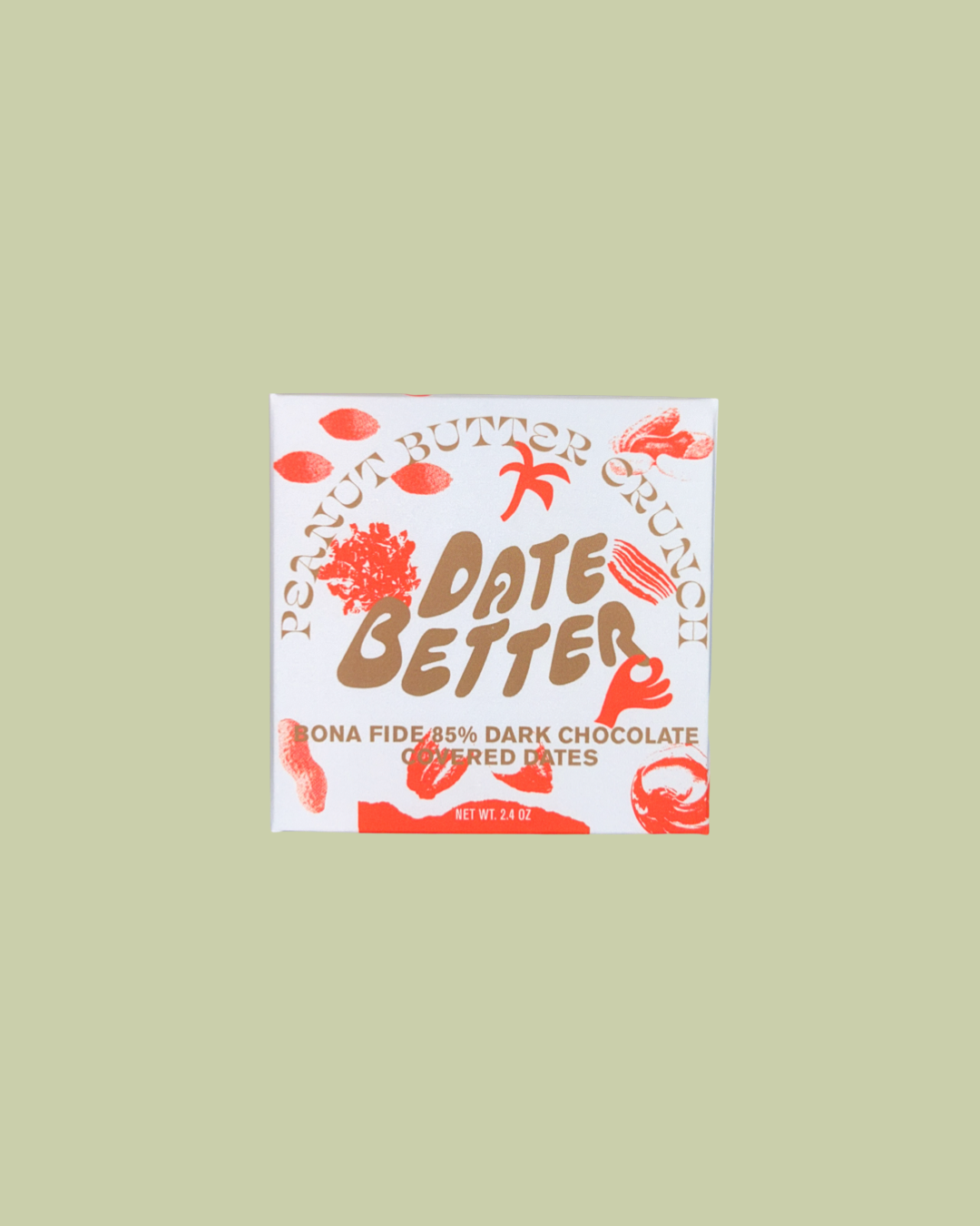 Peanut Butter Crunch Dark Chocolate Covered Dates