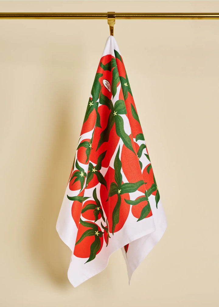 Pomodoro Tomato Premium Cotton Tea Towel