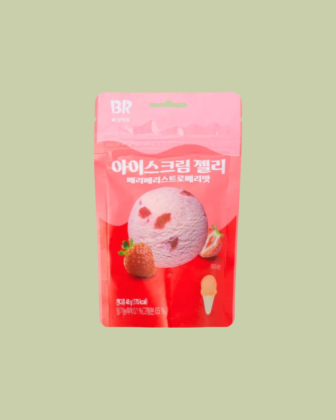 Very Berry Strawberry Jelly Candy (Korea)