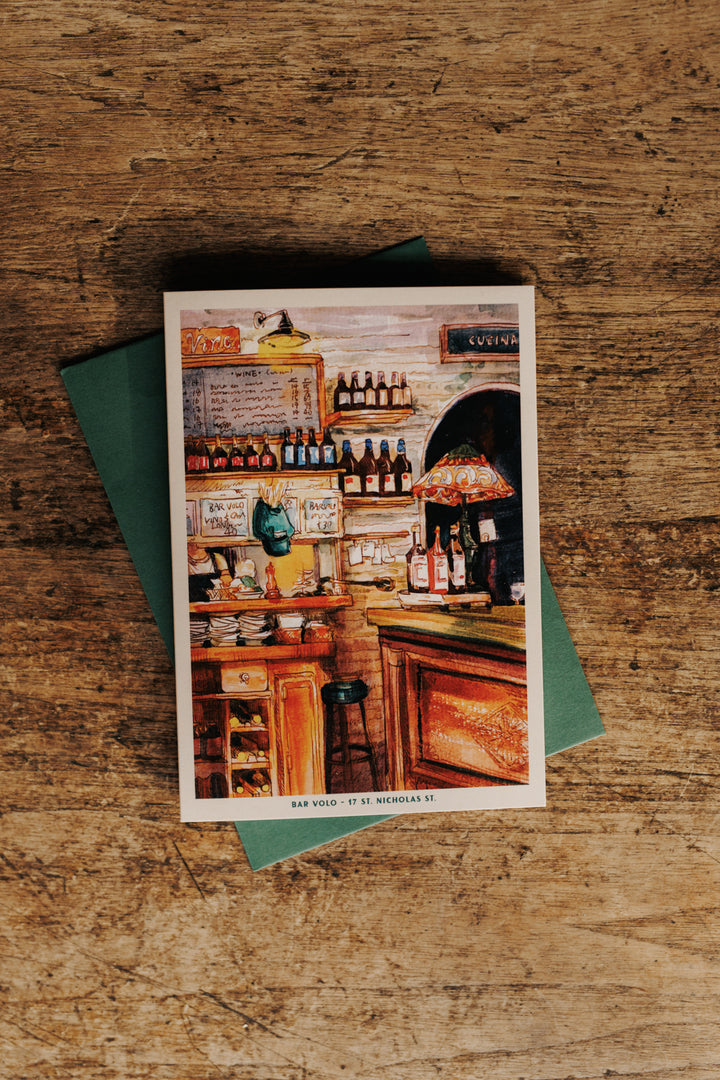 Bar Volo Greeting Card