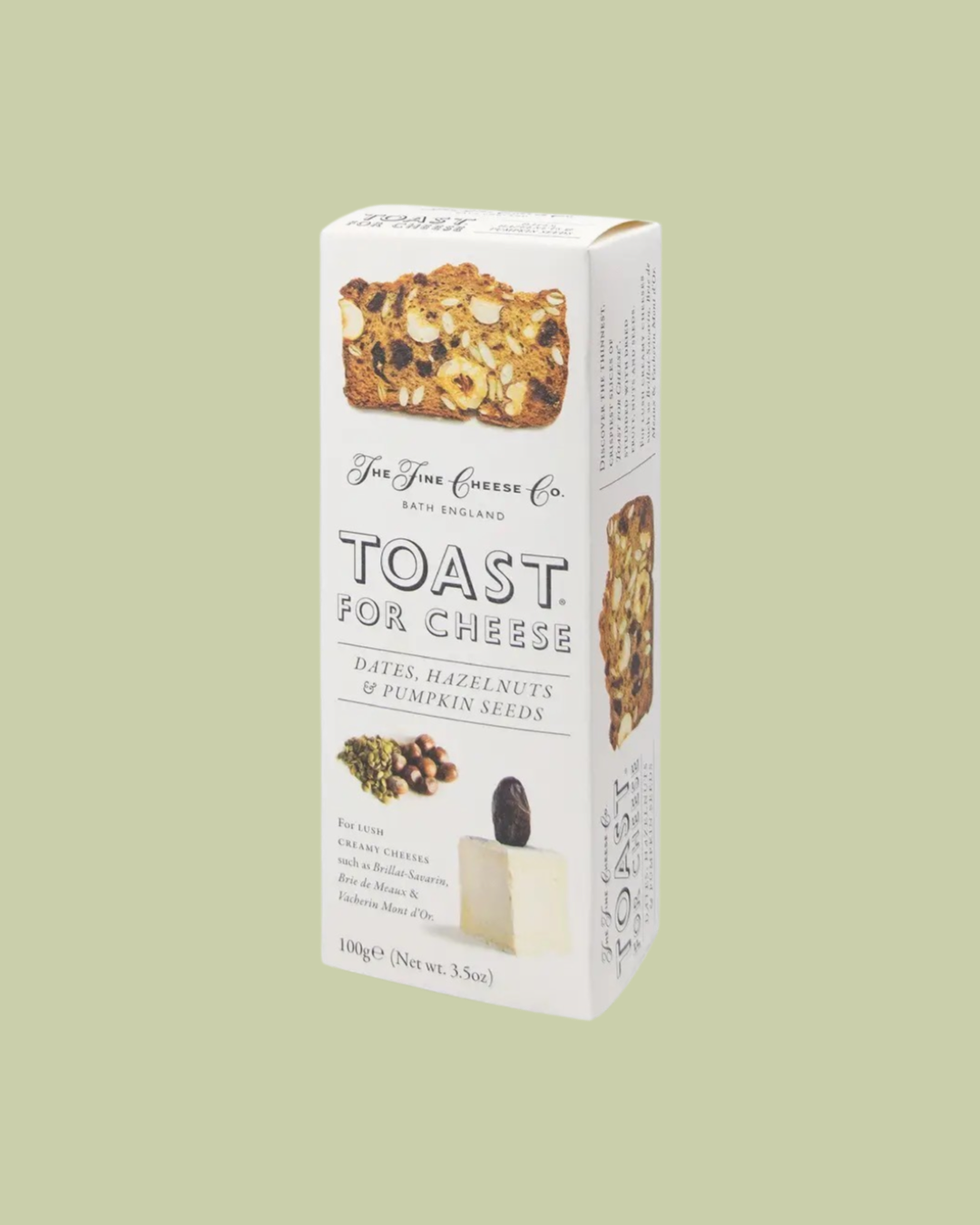 Toast For Cheese Dates, Hazlenuts & Pumpkin Seeds