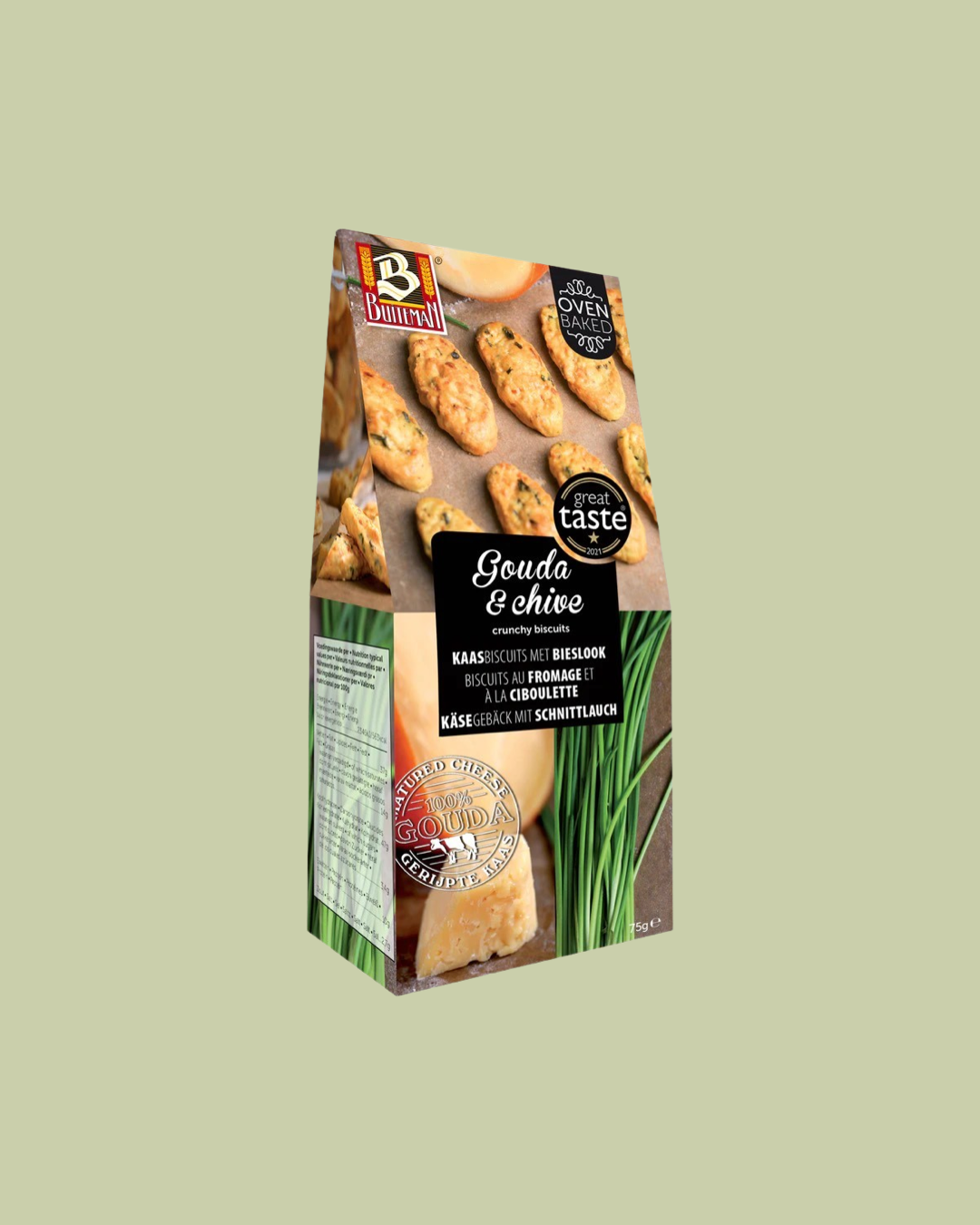 Gouda & Chive Crunchy Biscuits