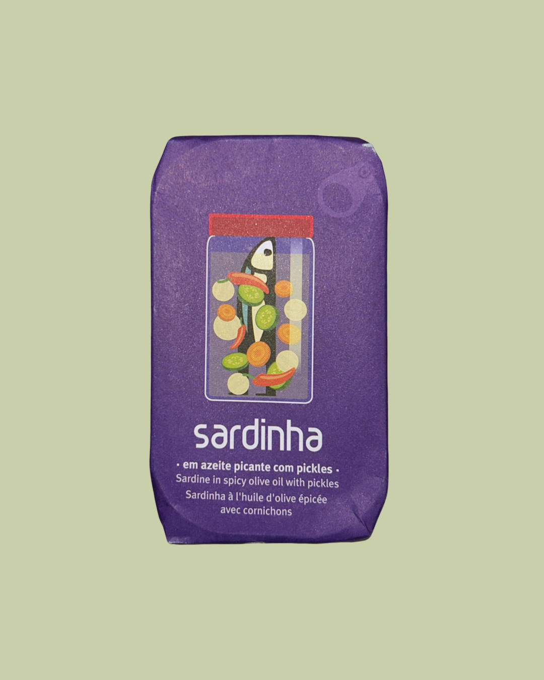 Sardines in Spicy Olive Oil w. Pickles
