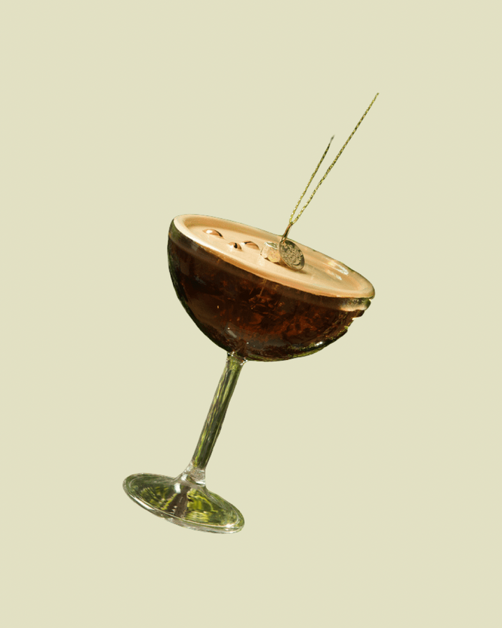 Espresso Martini Glass Ornament