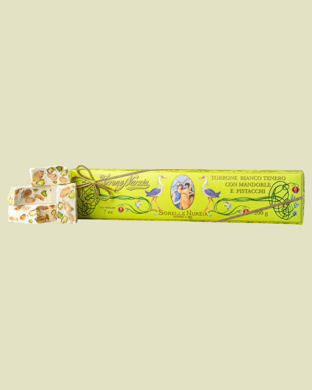 Torrone Bianco w. Almonds & Pistachios