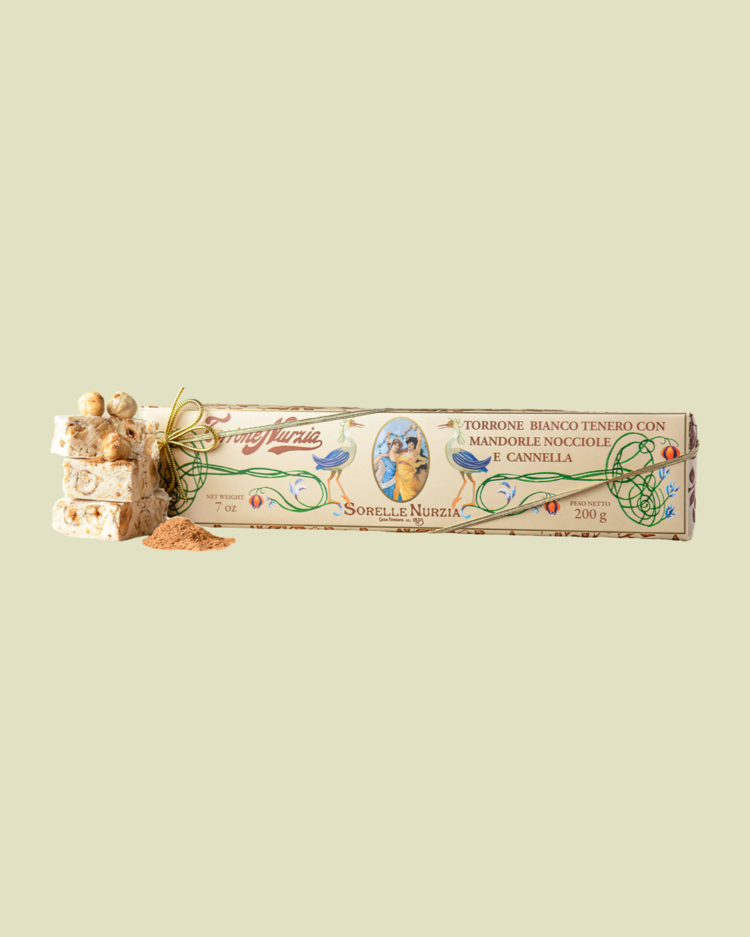 Torrone Bianco w. Almond, Hazelnut & Cinnamon