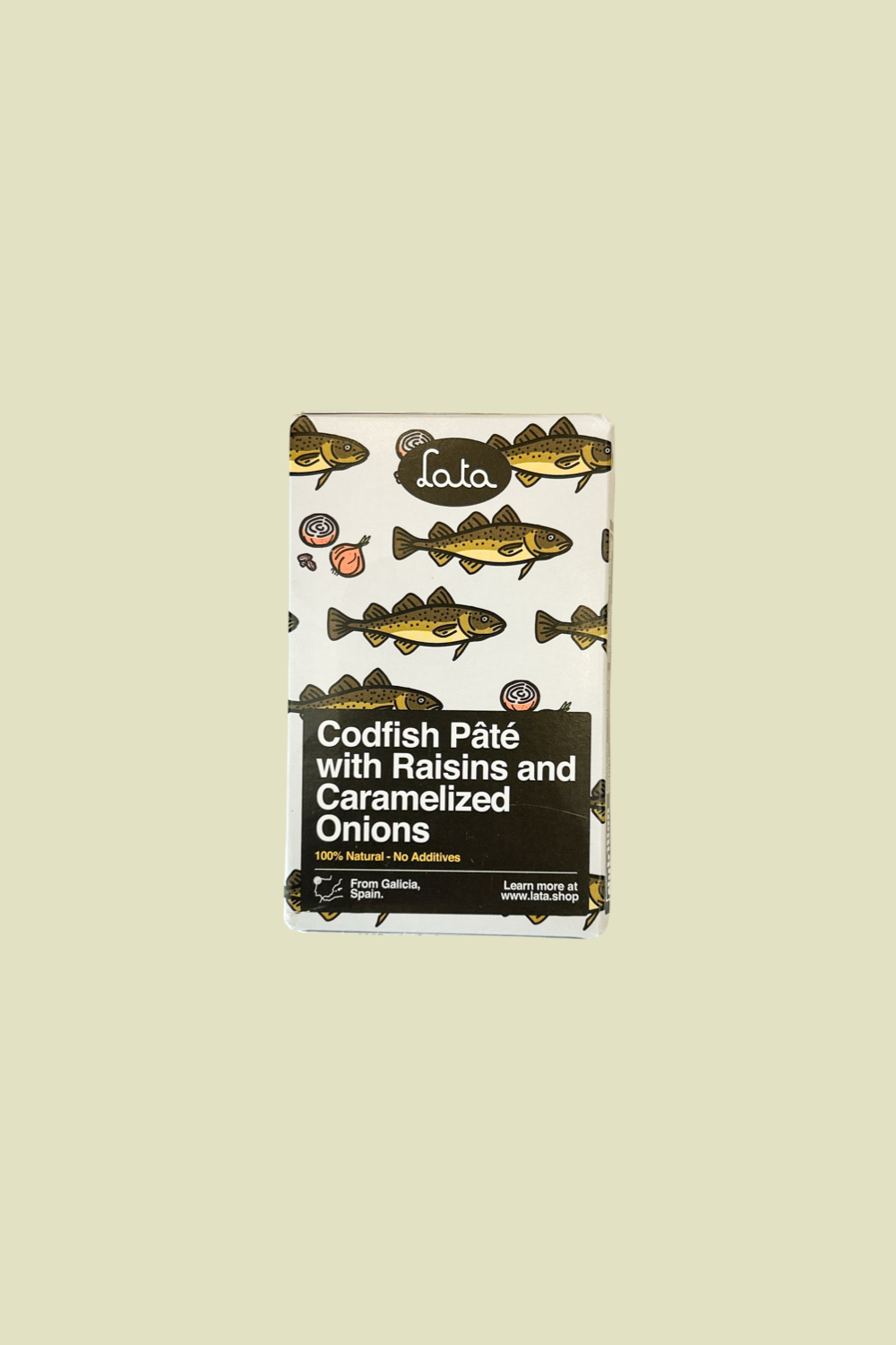 Codfish Pâté with Raisins and Caramelized Onions