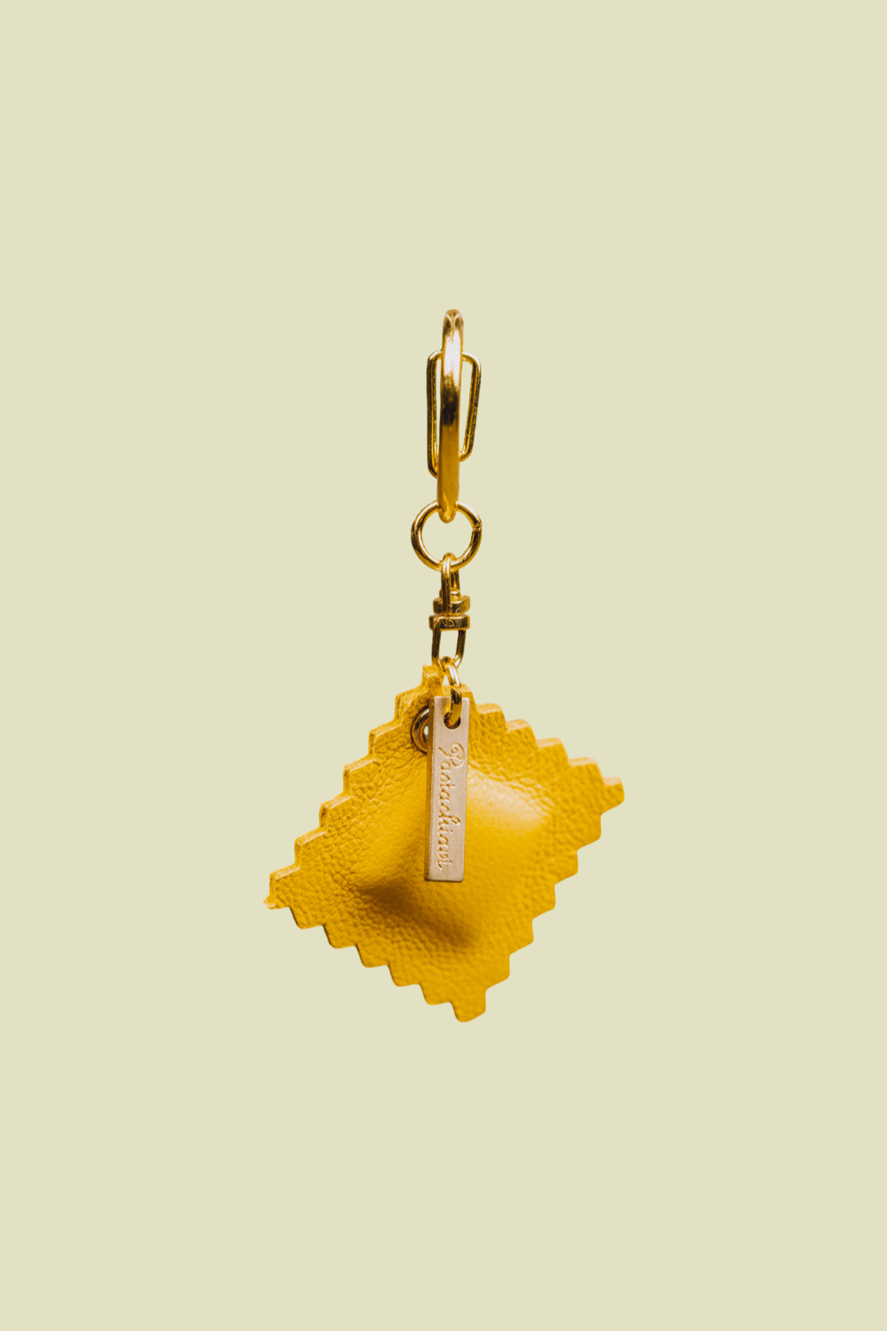 Tortello Pasta Leather Keychain